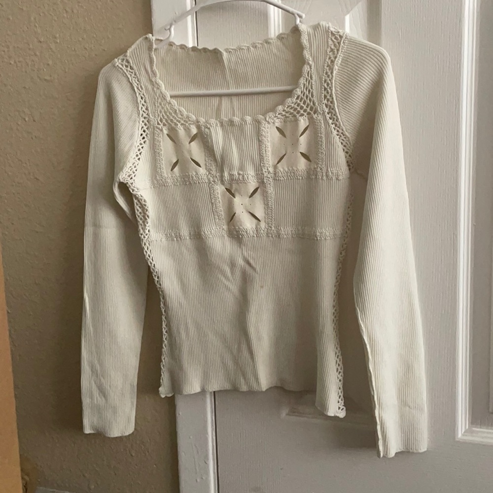 White long sleeve not sure the brand